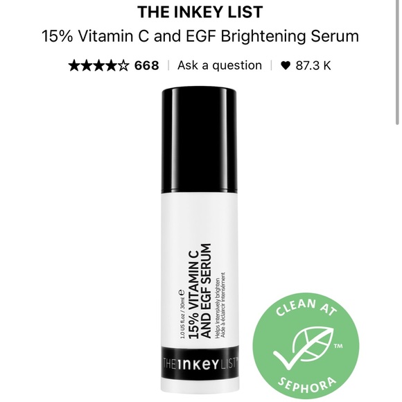 The inkey list 15% vitamin c and egf brightening serum - Picture 2 of 4